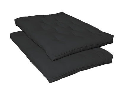 7" Deluxe Futon Pad - Black