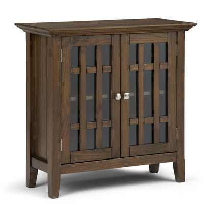 Bedford - Low Storage Media Cabinet - Rustic Natural Aged Brown Simpli-Home