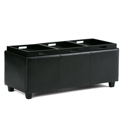 Avalon - Upholstered Storage Ottoman Simpli-Home