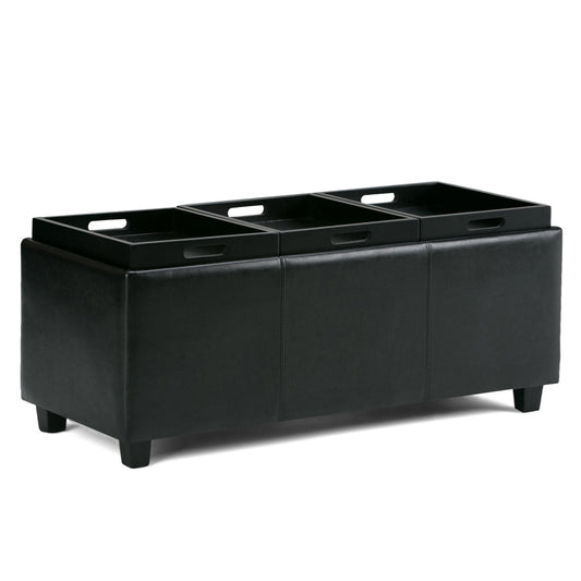Avalon - Upholstered Storage Ottoman Simpli-Home