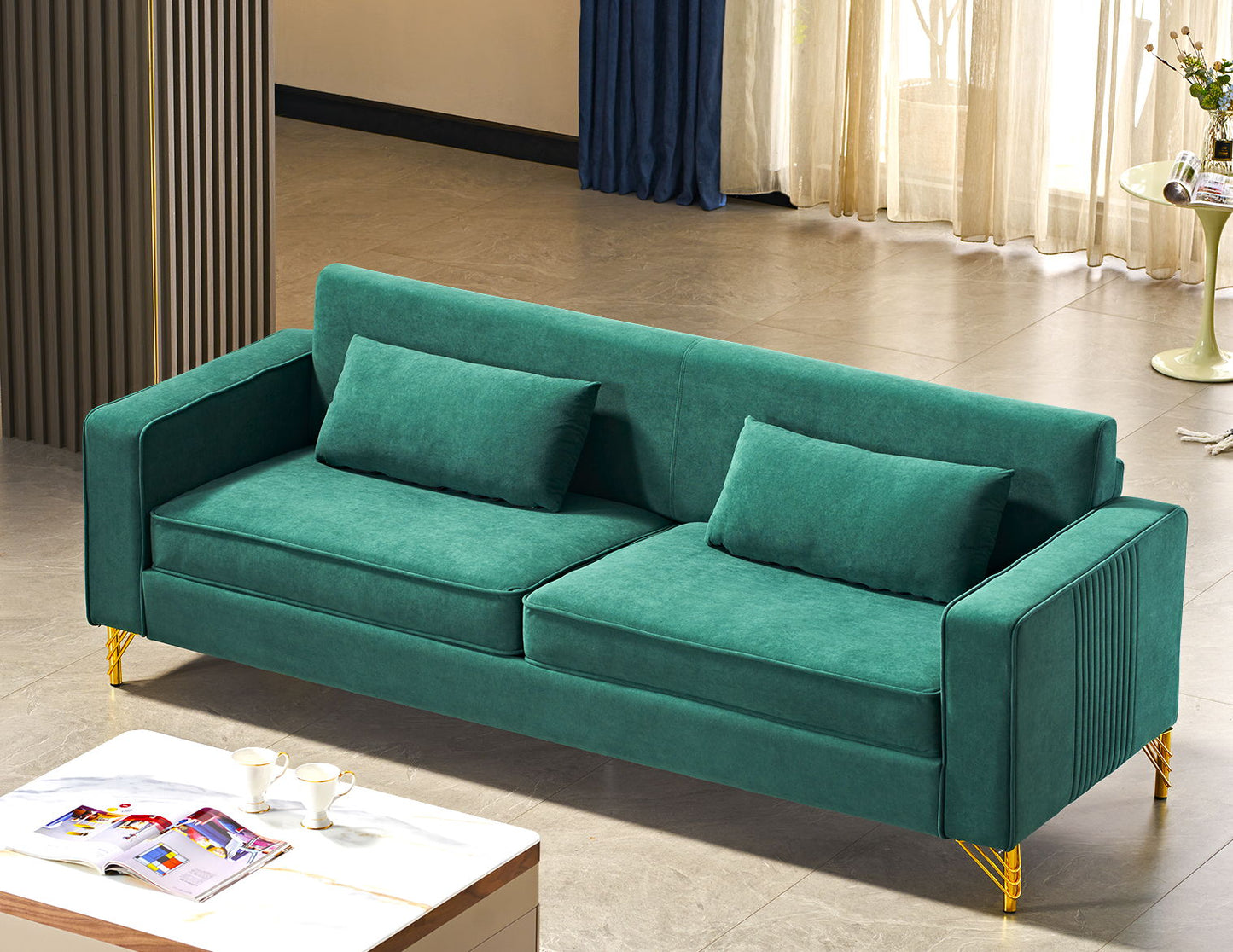 Aesthetic 3 Seater Couch With Classic Modern Appeal And Luxurious Soft Comfort US Pride