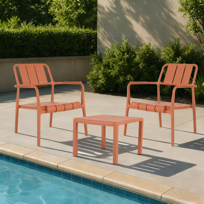 3 Piece Indoor / Outdoor Leisure Table And Chair Set Home Essentials