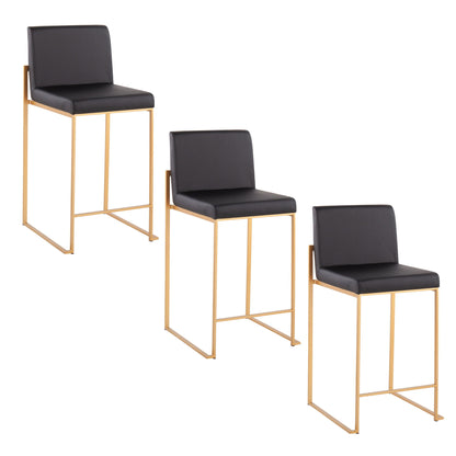 Fuji - Contemporary High Back Stylish Counter Stool Lumi Source