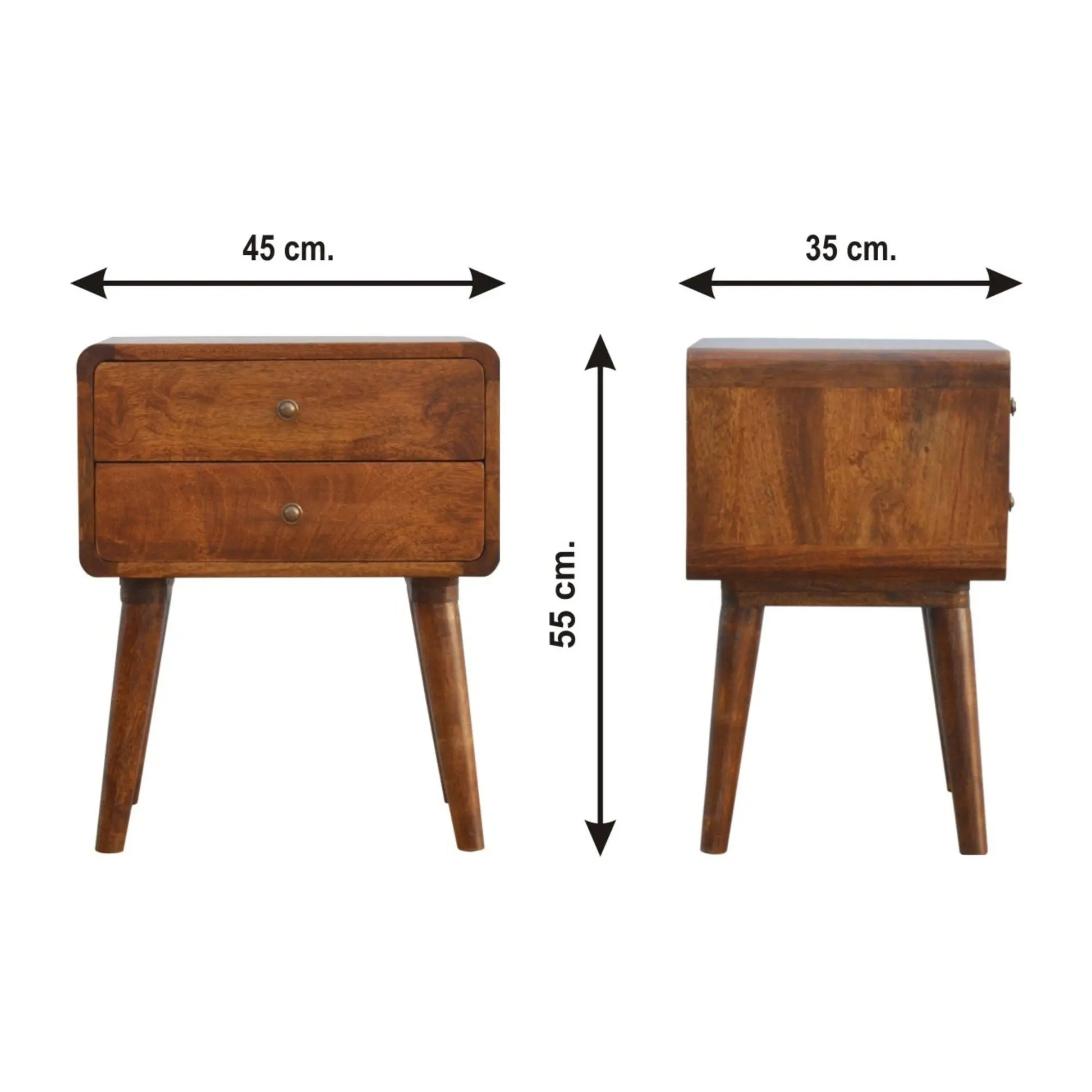 Curved Nightstand Artisan Furniture