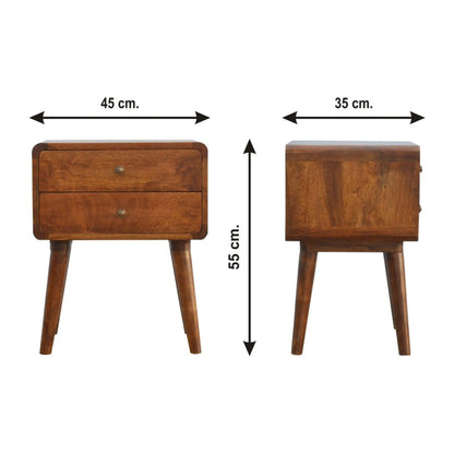Curved Nightstand Artisan Furniture