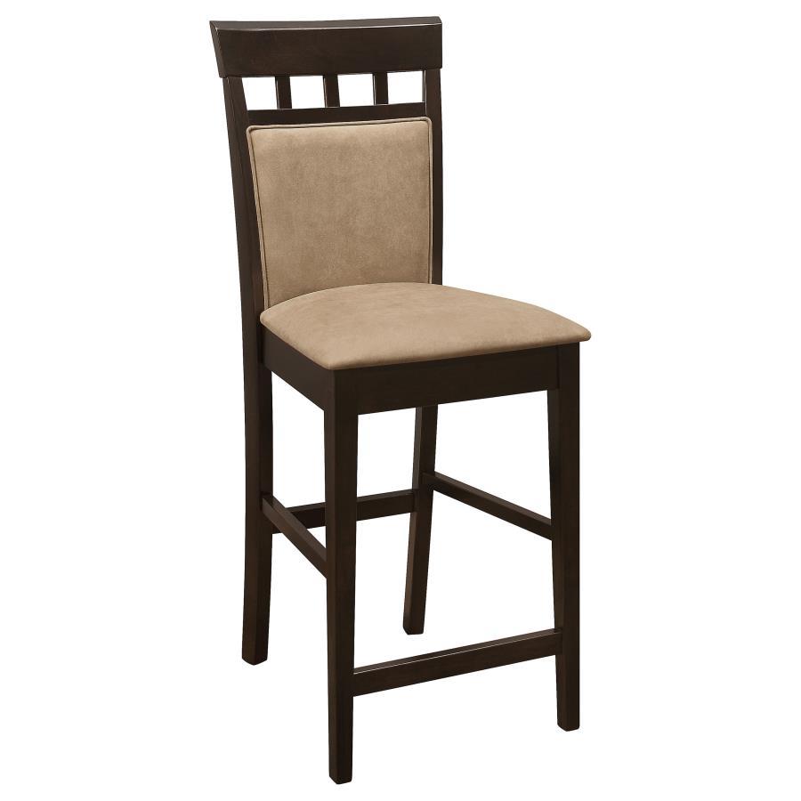 Gabriel - Closed Back Counter Chair (Set of 2) - Cappuccino CoasterEveryday