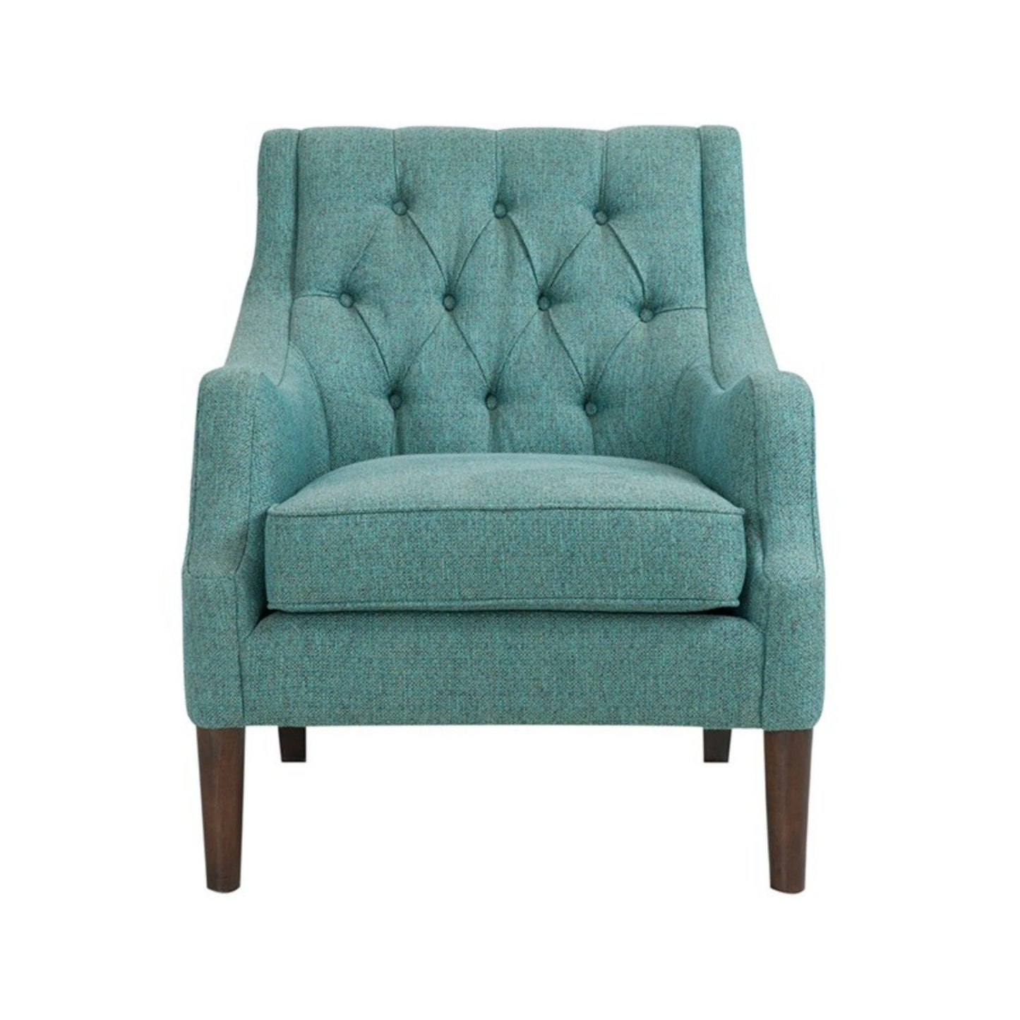 Qwen - Button Tufted Accent Chair With - Teal JLA