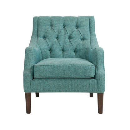 Qwen - Button Tufted Accent Chair With - Teal JLA