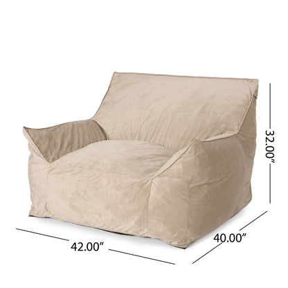 Allea - Bean Bag Chair With Armrests Home Essentials