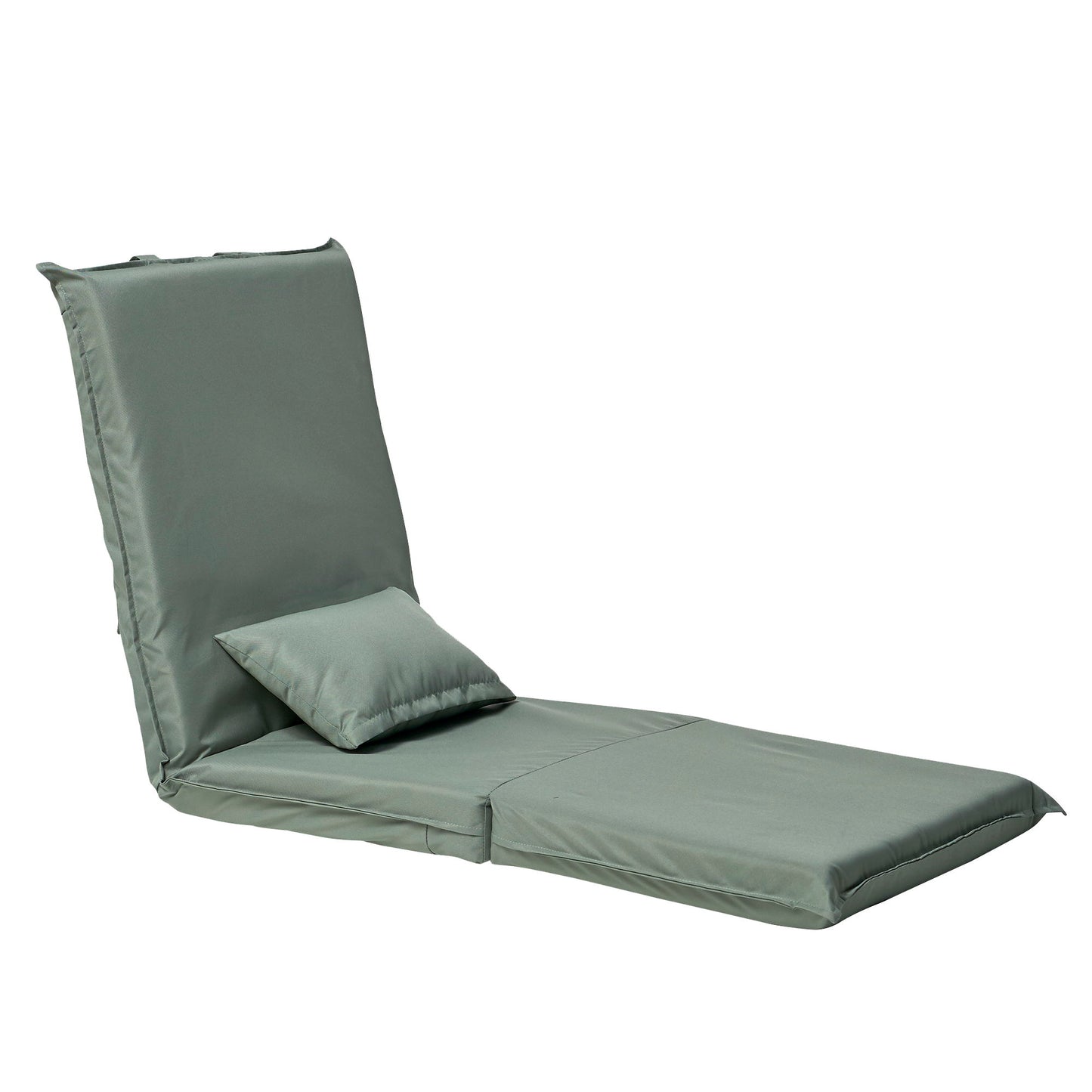 Foldable Portable Camping Chair With Carry Bag 14 Position Adjustable Recliner For Adults Cotton & Metal Frame For Outdoor Travel, Picnic, Or BBQ - Light Green Home Essentials