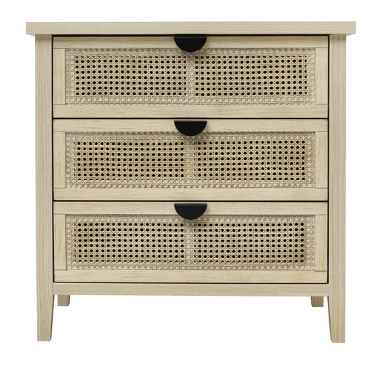 3 Drawer Cabinet, Suitable For Bedroom - Natural Home Essentials