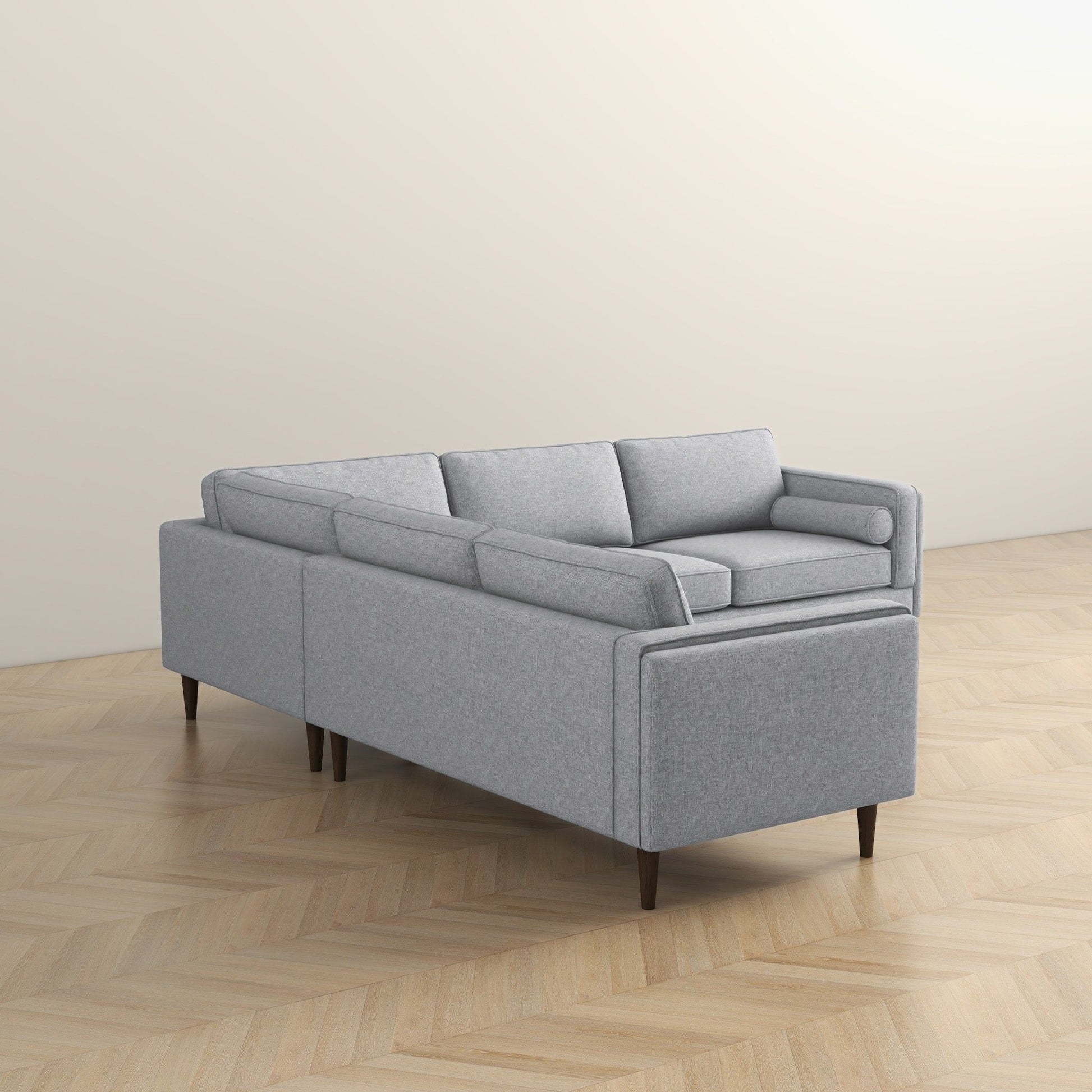 Amber - Corner Sectional Sofa - Light Gray Ashcroft Furniture