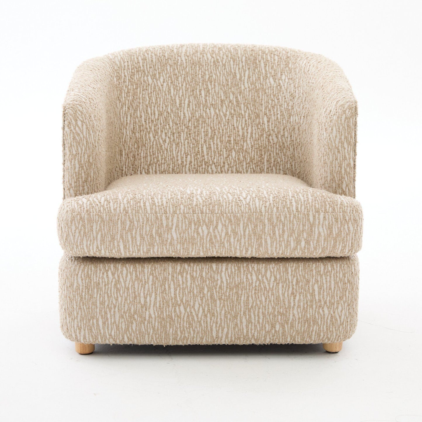 Arm Lounge Chair With Removable Seat Cushion - Light Brown Home Essentials