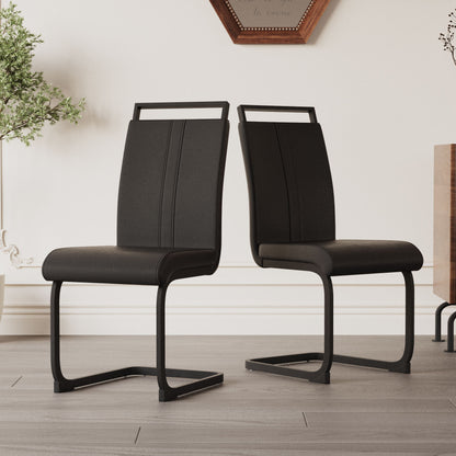 Modern Dining Chairs With High Back Upholstered Design Metal Legs Home Essentials
