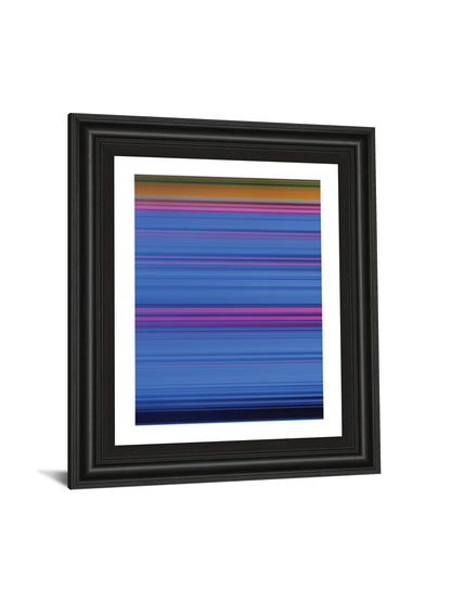 Abstract Blues By Mark Baker - Framed Print Wall Art - Blue