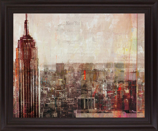 Copper Skyline Majesty - 28" x 34" Framed Wall Art Classy Art