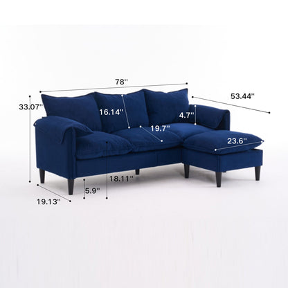Convertible Combination Sofa With Footstools With Storage Home Essentials