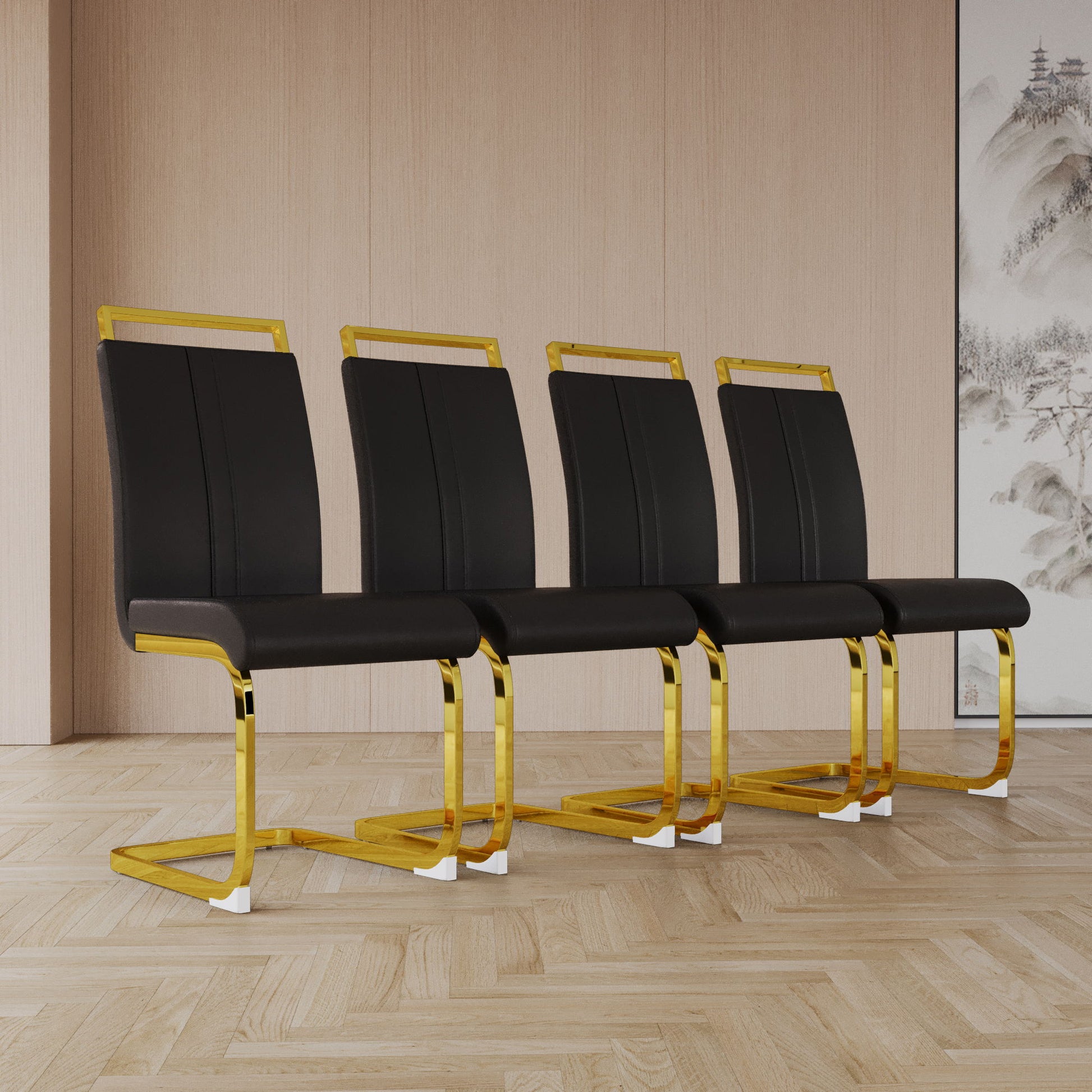 Side Dining Room Chair, Padded Seat High Back Home Essentials