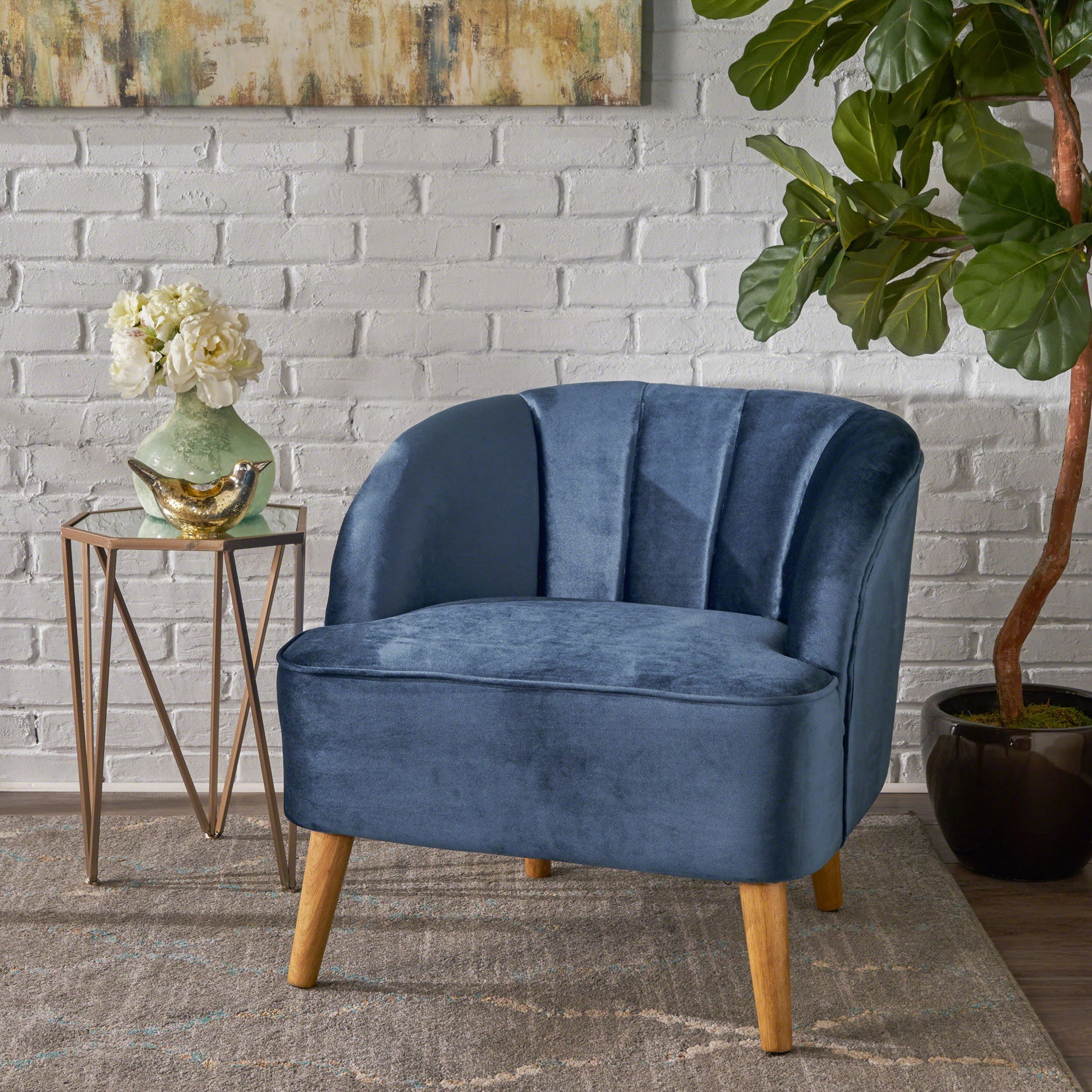 Accent Chair, Club Armchair, Modern Reading Chair Noble House