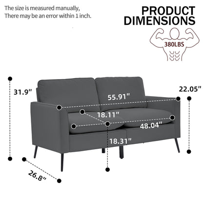 Upholstered Loveseat, For Living Room Home Essentials