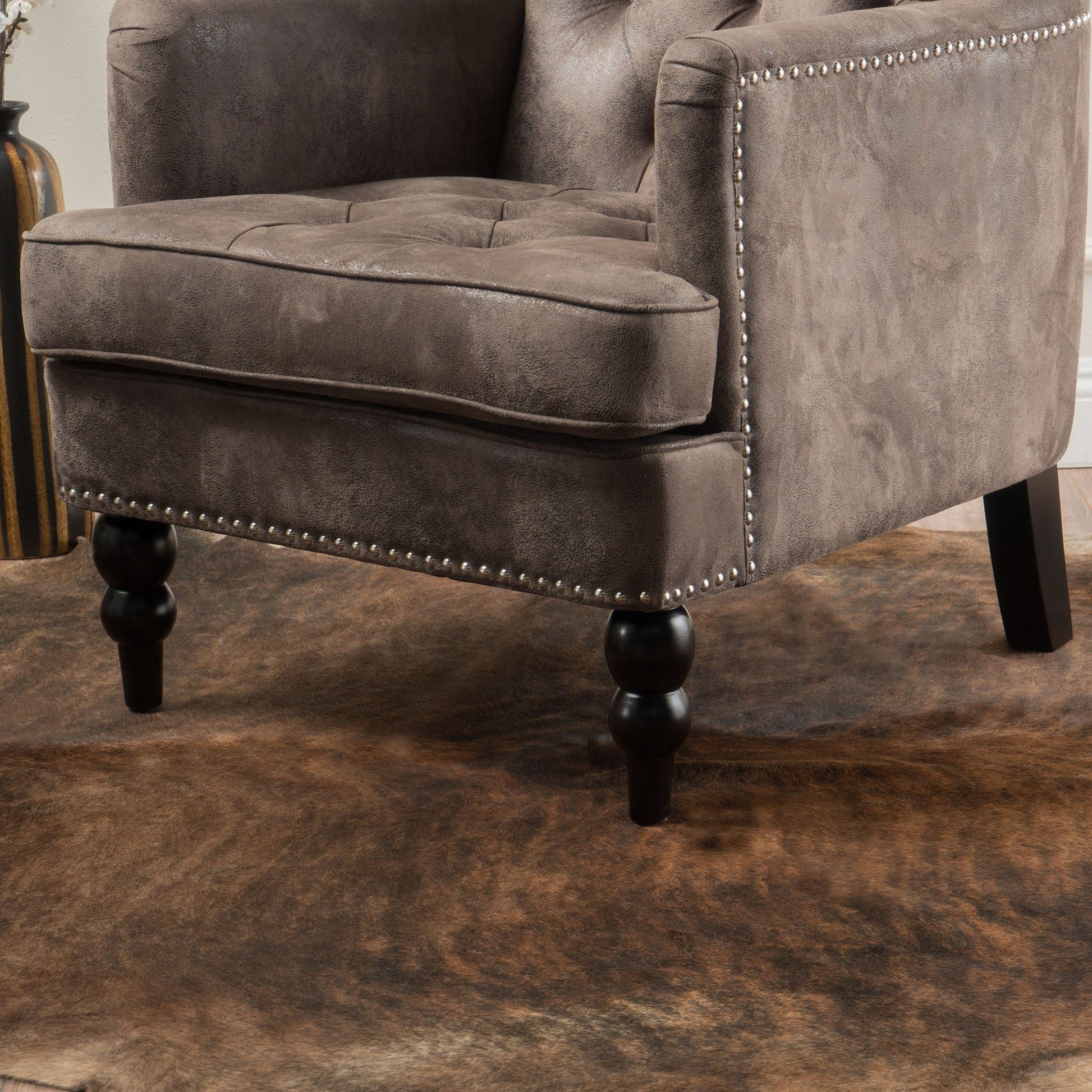 Vitality - Club Chair With Button Tufted Diamond Stitching And Turned Legs Noble House