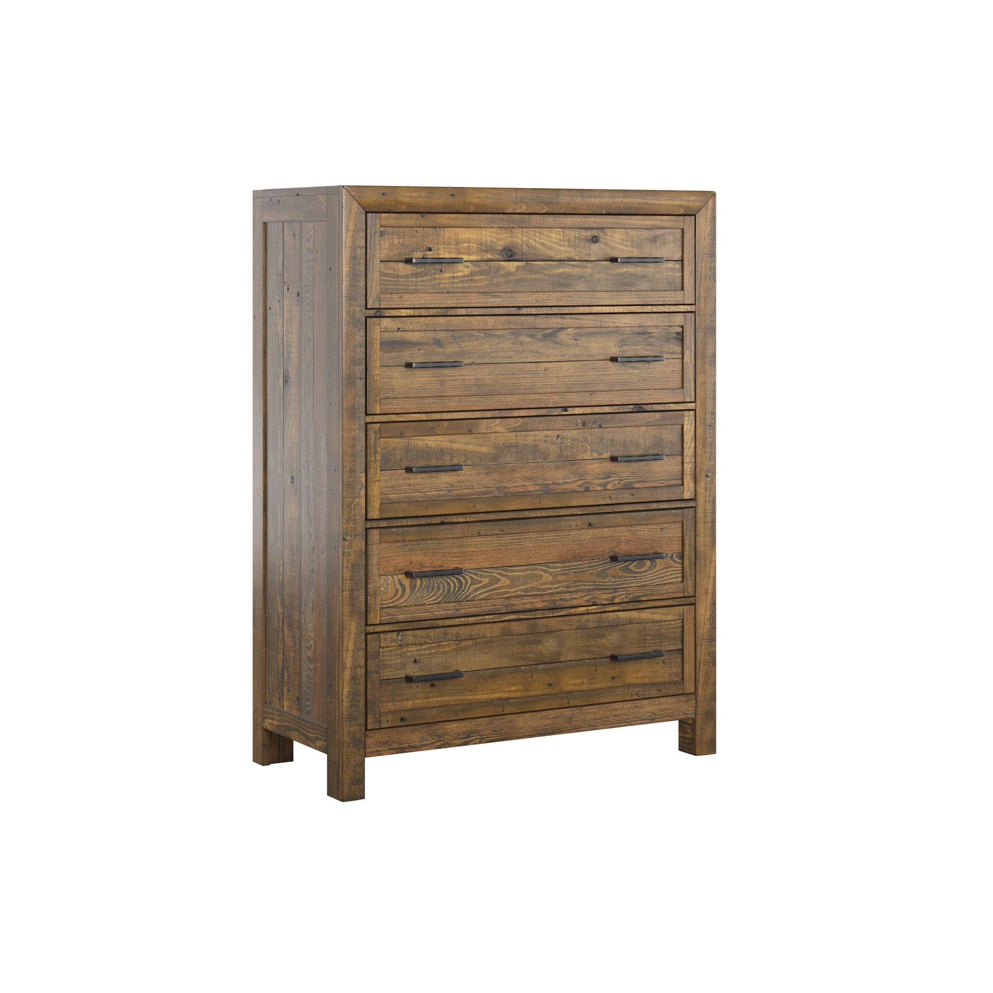 5 Drawer Chest With - Brown Home Essentials