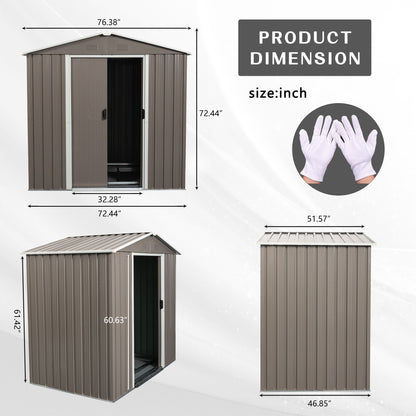 Outdoor Metal Storage Shed Daily Nest