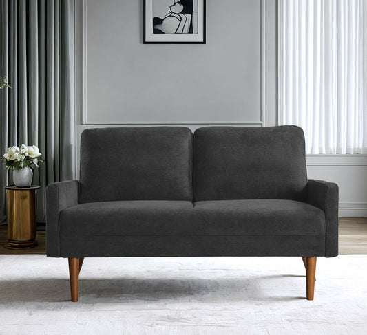 Loveseat Sofa, European Style With Sleek Design, Modern & Vintage Flair, Upholstered 2 Seater Couch US Pride