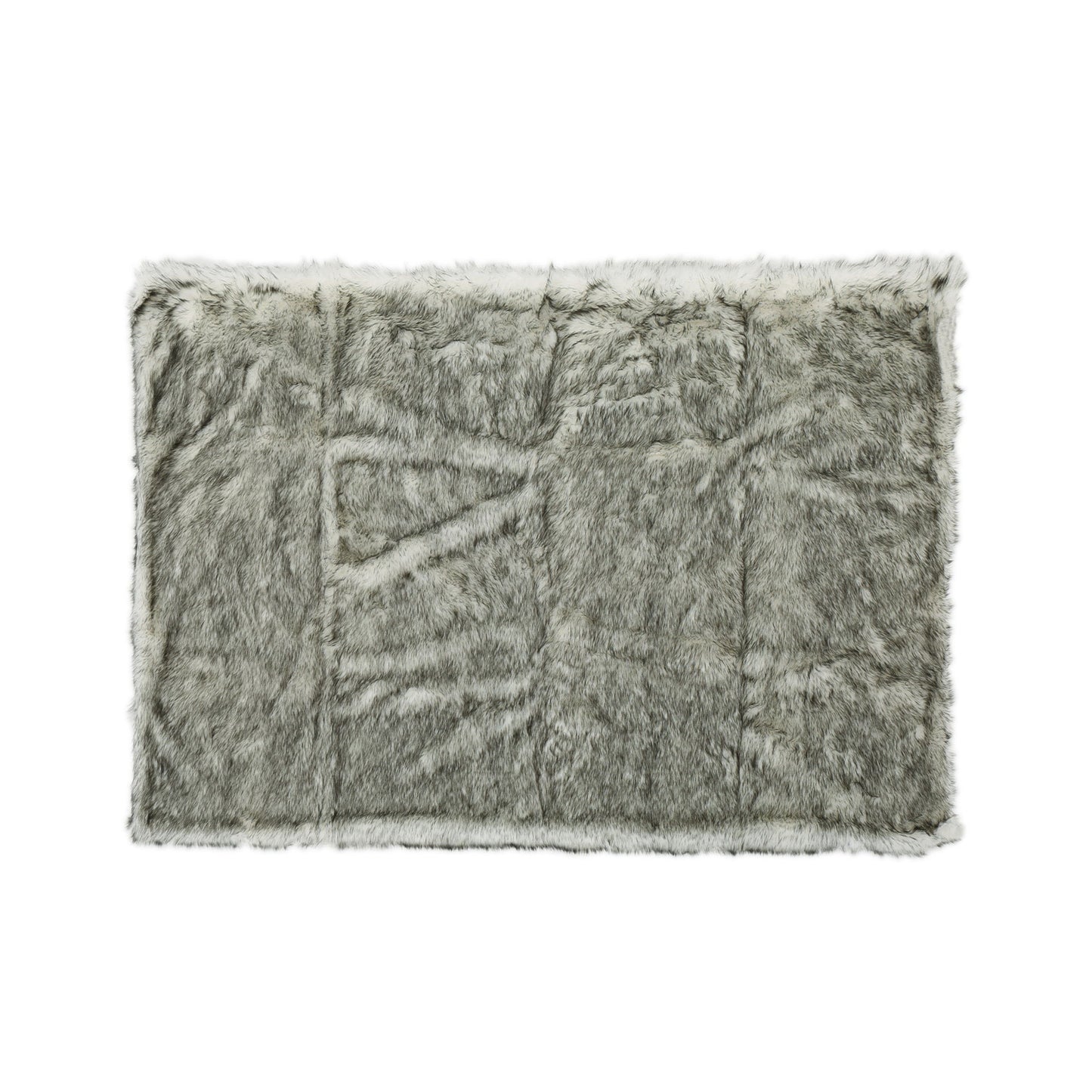 Luxury Throw Blanket With Streaks - Gray Noble House