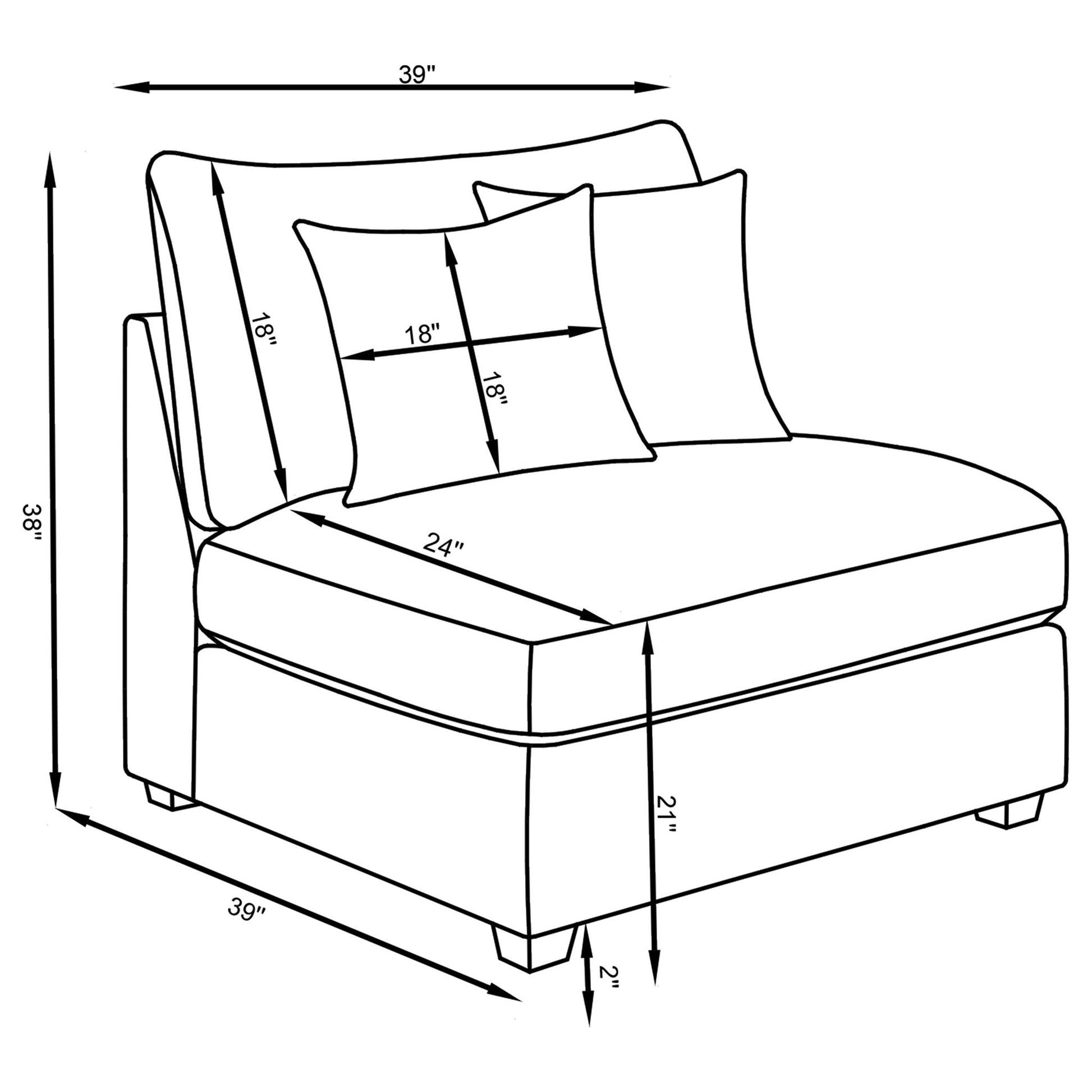 Austin - Chair With Pillows Furniture Max