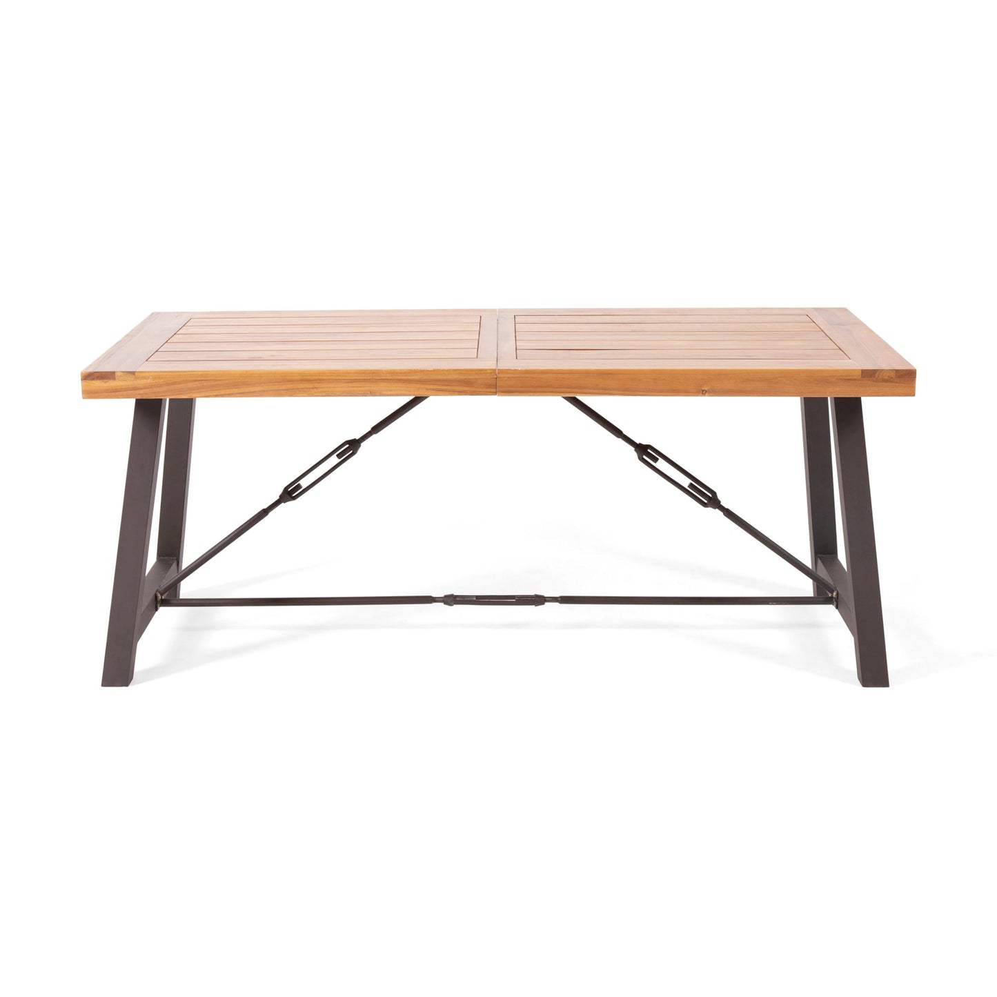 Catriona - 3 Piece Wood Outdoor Dining Set - Teak Noble House