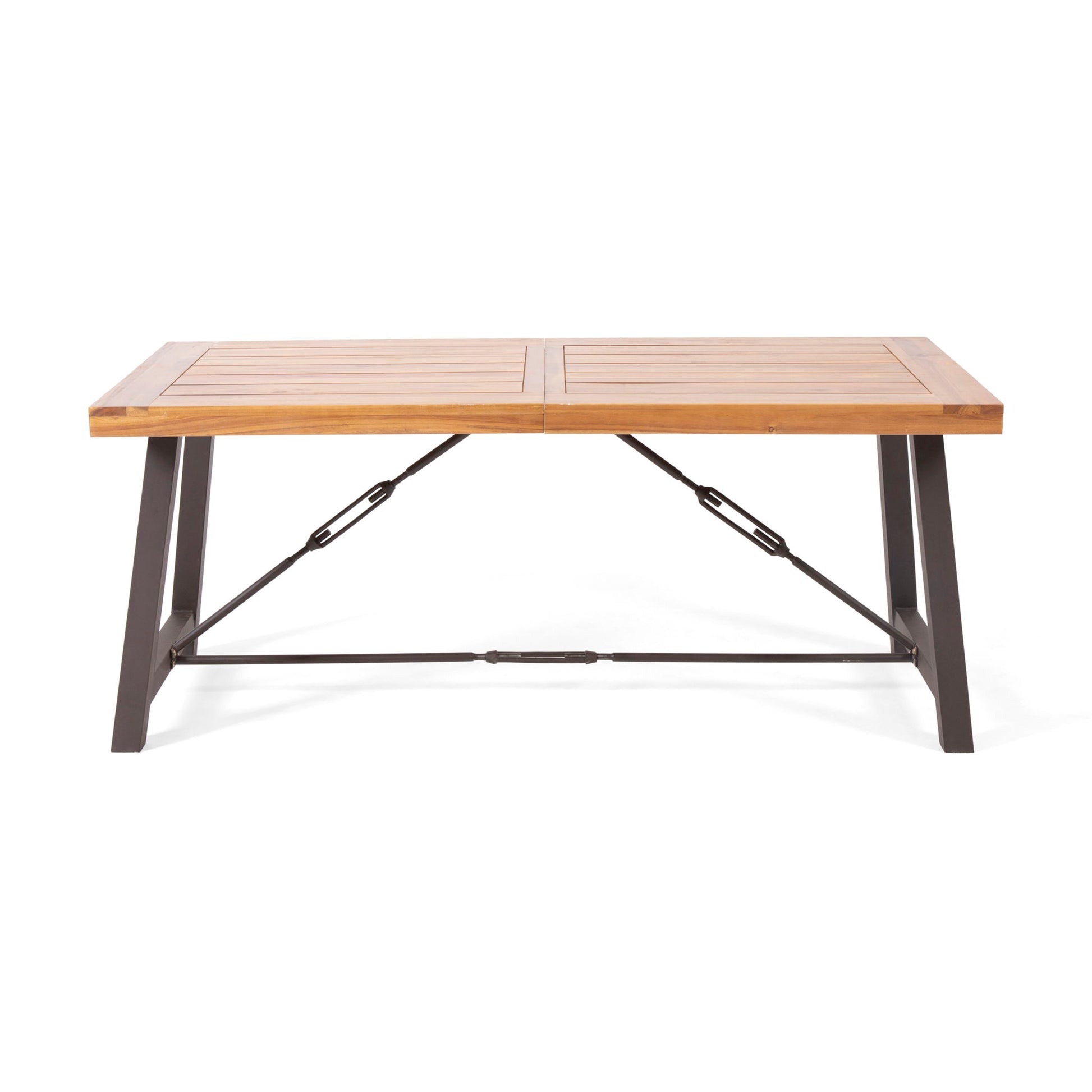 Catriona - 3 Piece Wood Outdoor Dining Set - Teak Noble House
