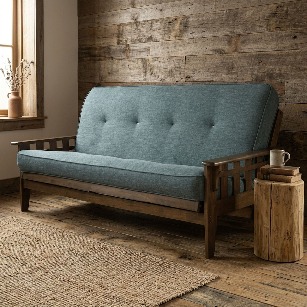 Montana - Full Size Futon Frame - Aqua Home Essentials