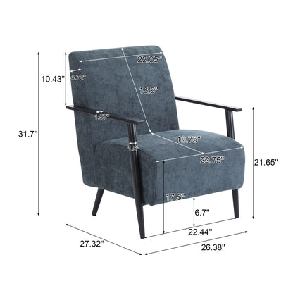 Modern Lounge Chair With Upholstery Noble House