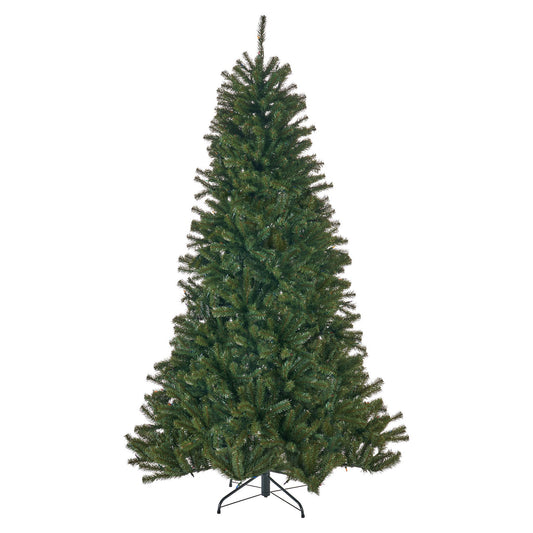 7' Noble Hinged Christmas Tree With 500 Multilights - Green Noble House