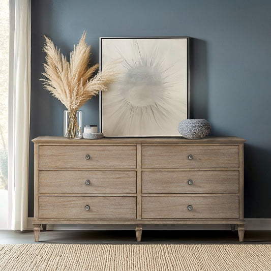 Victoria - 6 Drawer Dresser - Light Natural Madison Park Signature