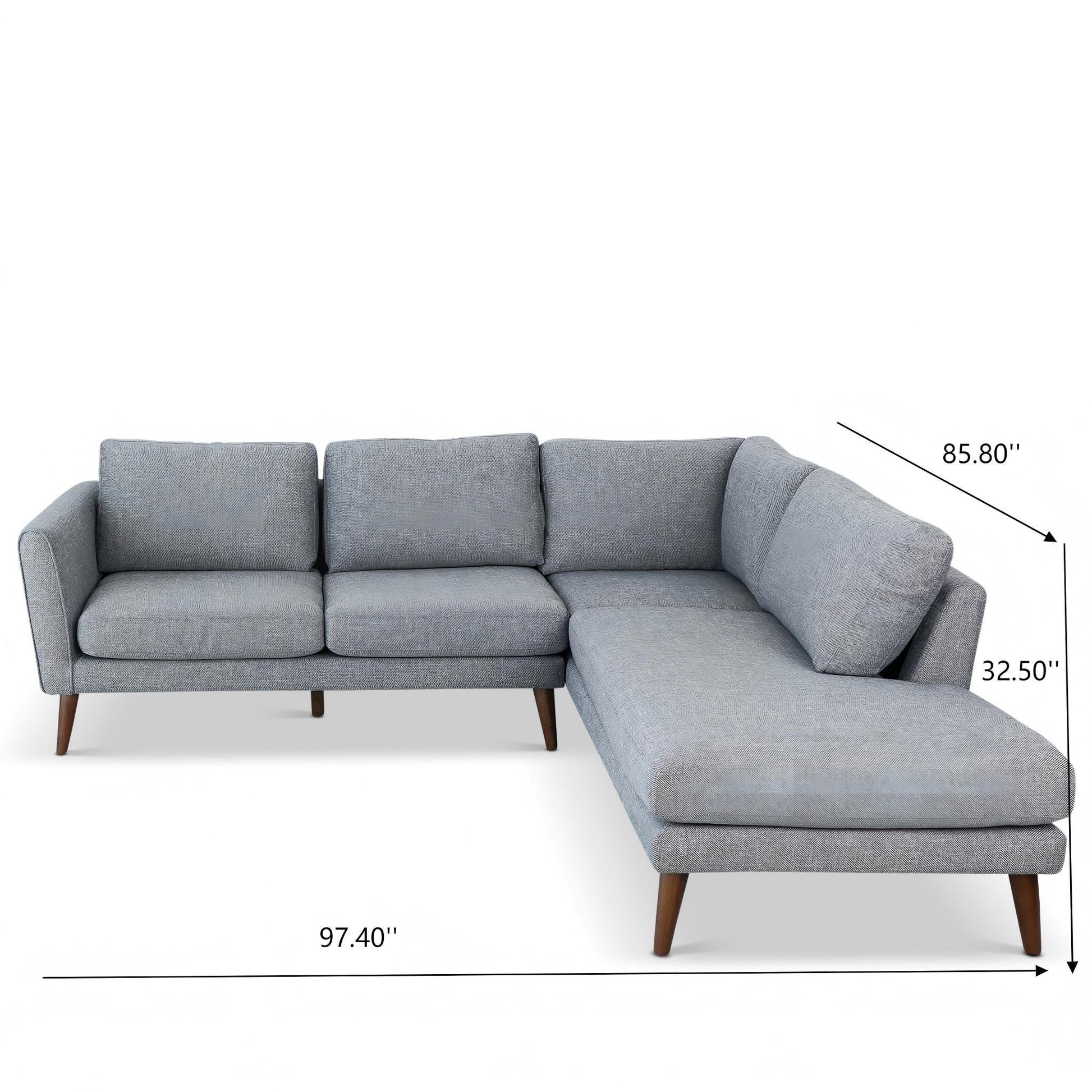 Benson - Sectional Sofa With Chaise Ashcroft Furniture