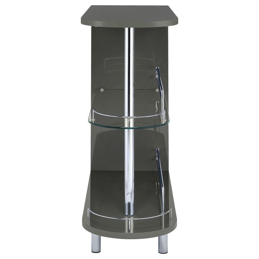 Adolfo - Rectangular 2-Tier Home Bar Table CoasterEssence