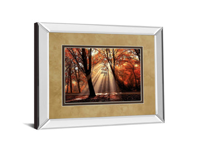 Dressed To Shine By Lars Van De Goor - Mirror Framed Print Wall Art - Red