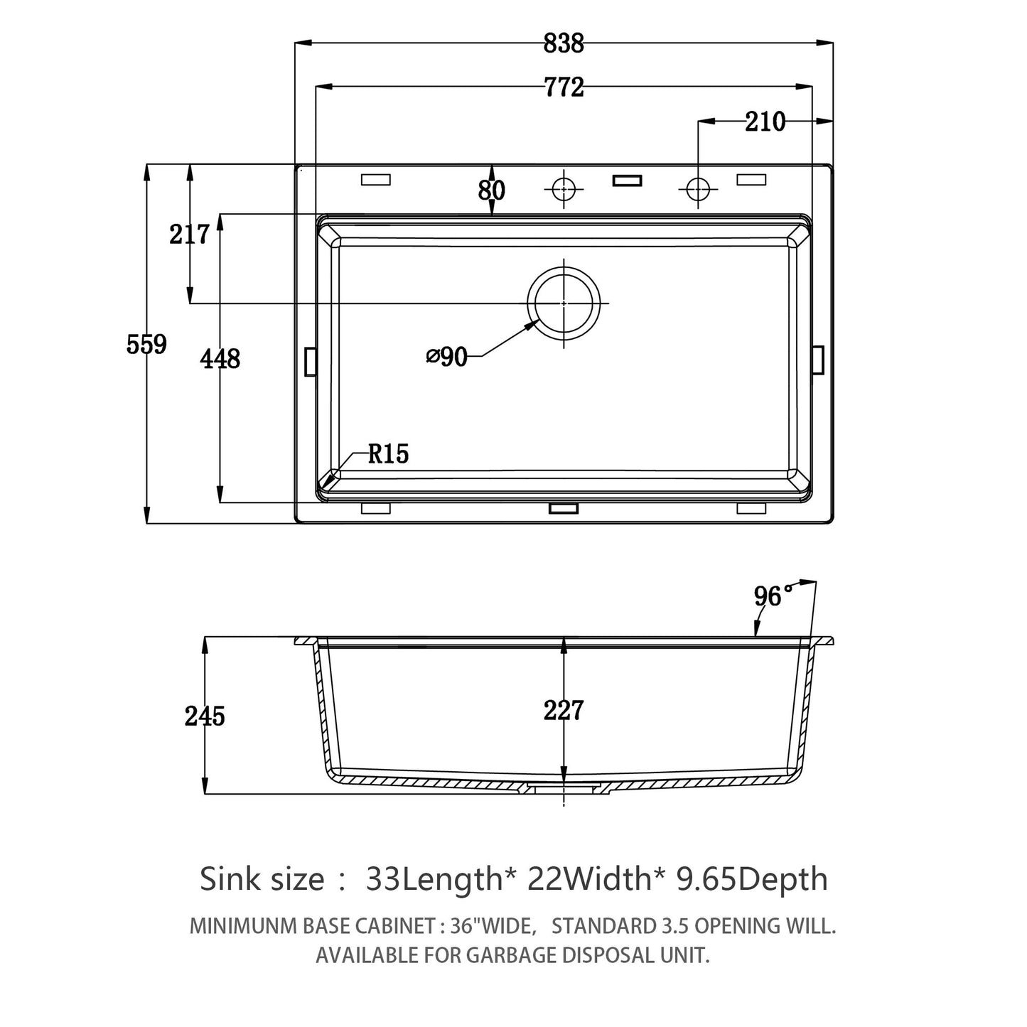 Granite Composite Quartz Kitchen Sink With Workstation Features And Drop In Design Daily Nest