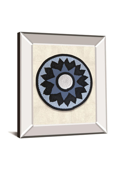 Mrembo By Mark Chandon - Mirror Framed Print Wall Art - Blue - Snoozhouse