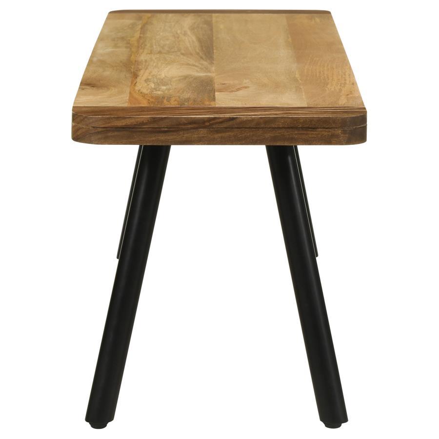 Maverick - Wood Dining Bench - Natural Mango And Black Coaster Fine Furniture