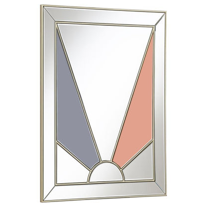 Calixte - Wall Mirror - Champagne And Silver