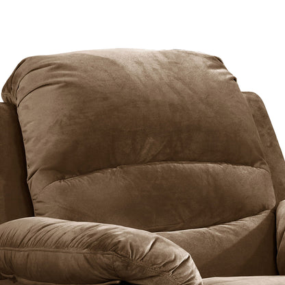 Electric Recliner Chair With USB Port And Gentle Lumbar Massage - Brown Home Essentials