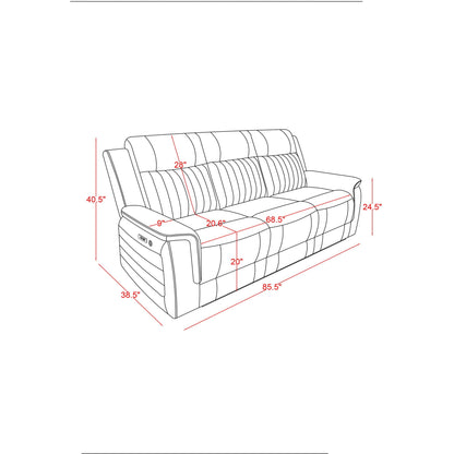 Ian - Set With Power Reclining Global Furniture USA