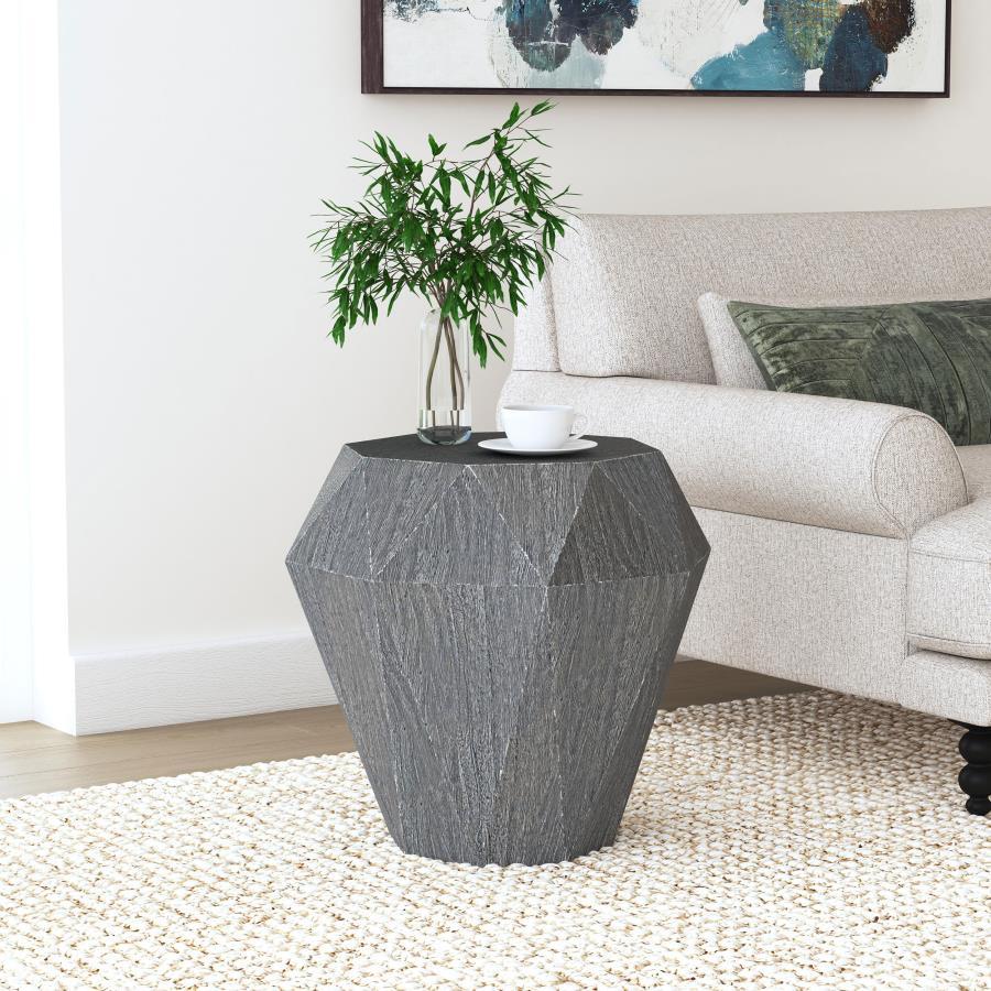 Jacinto - Octagonal Solid Mango Wood Side Table Coaster Fine Furniture