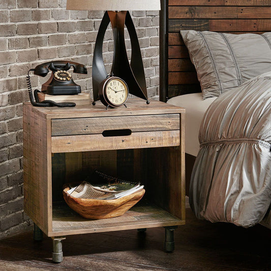 Renu - Solid Wood Nightstand - Natural