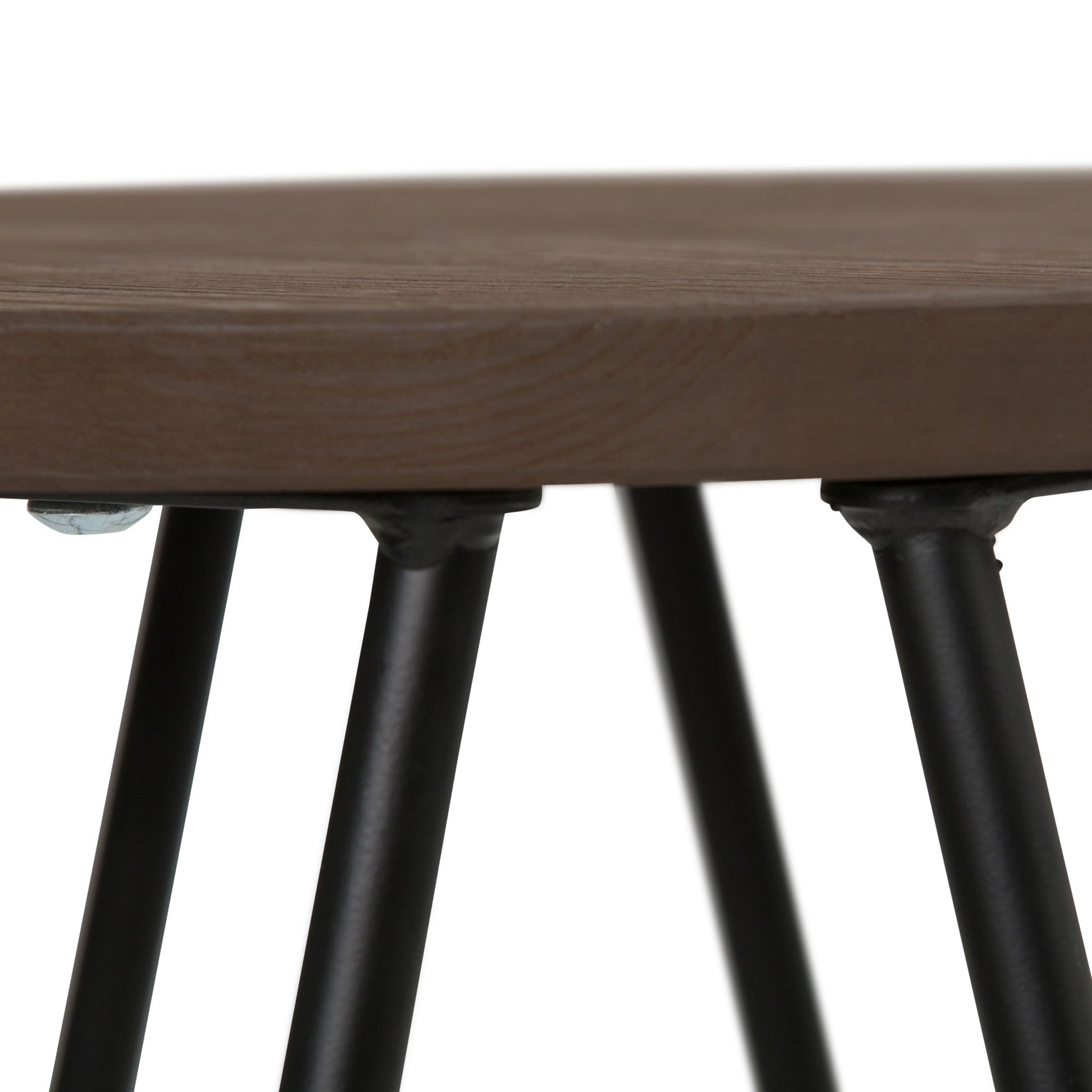 Simeon - Multifunctional Metal Stool With Wood Seat Simpli-Home