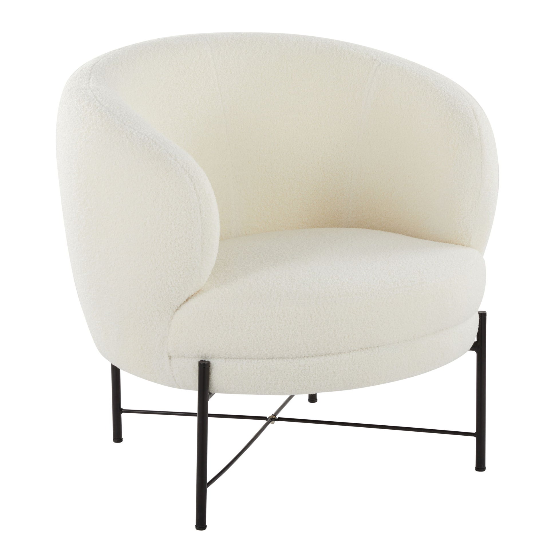 Chloe - Contemporary Chair - Black / White Lumi Source