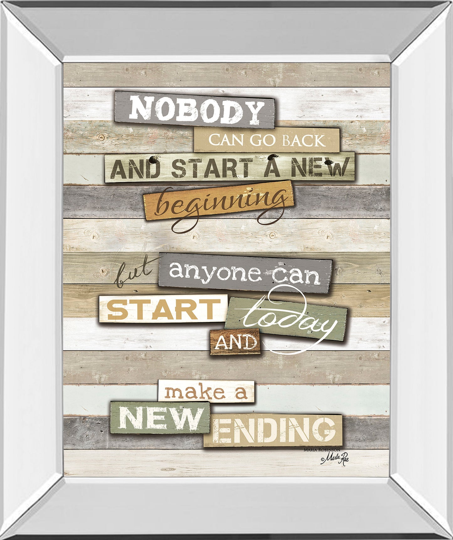 New Ending By Marla Rae - Print Wall Art - Beige